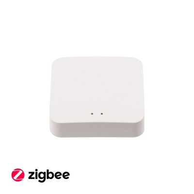 SMART Tuya Zigbee Gateway G2 Brána, gateway, bridge pro smart systém Tuya, WiFi 2.4GHz, Zigbee 3.0, pro komunikaci čidel a spotřebičů a Google Assistant, Alexa, napájení microUSB, 5V, IP20, rozměry 61x61x16mm