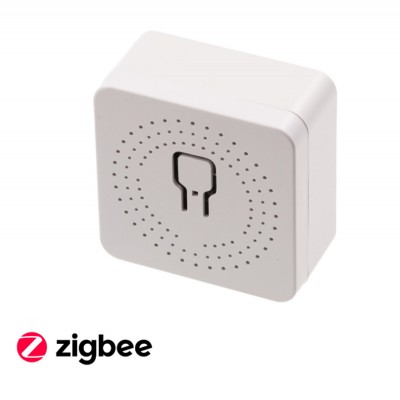 SMART Spínací jednotka, 16A, 230V Spínací jednotka 1 kotakt, fce zap/vyp, ovládání smart systémem Tuya Zigbee 3.0, 1x16A, dosah 30m, 230V, IP20, rozměry 41x41x20mm do KU68