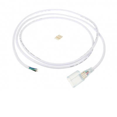 NEON Přípojka LED pásku k RGB ovladači s trnem, materiál plast, délka přípojky je l=2000mm.