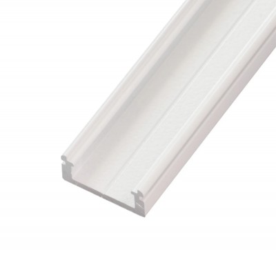 N8W Přisazený profil pro LED pásky, pro výrobu lineárního svítidla, materiál hliník, povrch bílý, max šířka LED pásků w=13mm, rozměry 19x8mm, délka dle typu