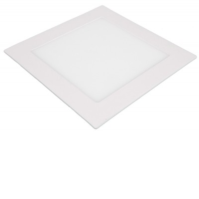 SN Stropní podhledové svítidlo, těleso hliník, povrch bílá, dufuzor plast, LED 12W, 1100lm, neutrální 4000K, Ra80, 230V, IP20, rozměry 170x170×10mm, trafo na kabelu