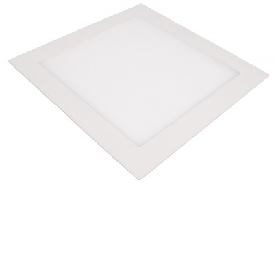 SN Stropní podhledové svítidlo, těleso hliník, povrch bílá, dufuzor plast, LED 18W, 1650lm, teplá 3000K, Ra80, 230V, IP20, rozměry 225x225×10mm, trafo na kabelu
