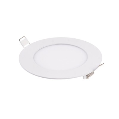 LN Stropní podhledové svítidlo, těleso hliník, povrch bílá, dufuzor plast, LED 6W, 520lm, denní 6000K, Ra80, 230V, IP20, rozměry d=120mm, h=10mm, trafo na kabelu