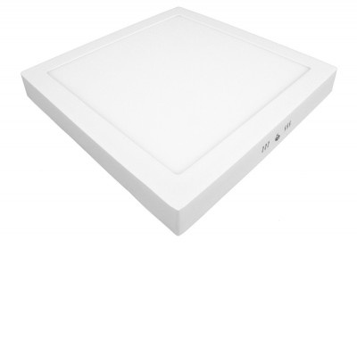 PS Stropní přisazené svítidlo, těleso hliník, povrch bílá, dufuzor plast, LED 24W, 2000lm, teplá 3000K, Ra80, 230V, IP20, rozměry 300x300×35mm