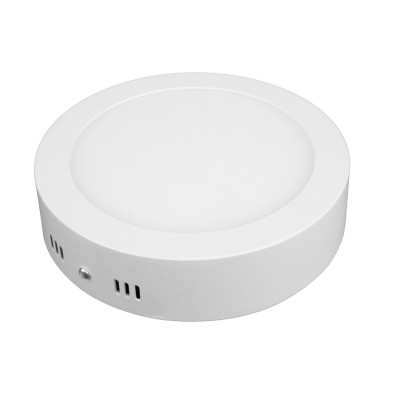 PL Stropní přisazené svítidlo, těleso hliník, povrch bílá, dufuzor plast, LED 12W, 1050lm, teplá 3000K, Ra80, 230V, IP20, rozměry d=170mm, h=35mm