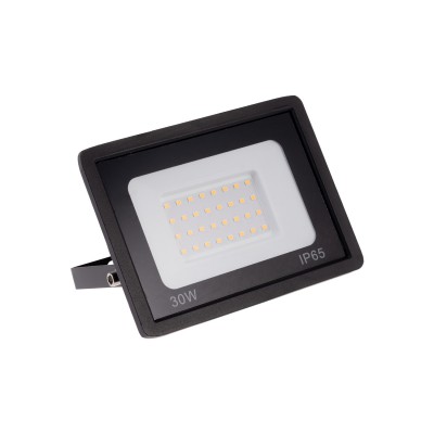 LEVE Venkovní svítidlo, reflektor plochý, nastav. směr svícení, těleso kov, povrch černá, krycí sklo čiré, LED 30W, neutrální 4000K, 2950lm, Ra80, 230V, IP65, rozměry 160x120x25mm.