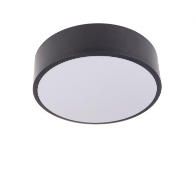 RENDO Stropní svítidlo, těleso kov, povrch bílá/černá, dif plast opál, LED 24W/36W/48W, CCT přepín teplota teplá 3000K-neutr 4000K-denní 6500K, stmívatelné TRIAC, 230V, IP20, rozměry dle typu.