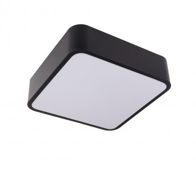 RENDO Stropní svítidlo, čtvercové, těleso kov, povrch bílá/černá, dif plast opál, LED 24W/36W/48W, CCT přepín teplota teplá 3000K-neutr 4000K-denní 6500K, stmívatelné TRIAC, 230V, IP20, rozměry dle typu.