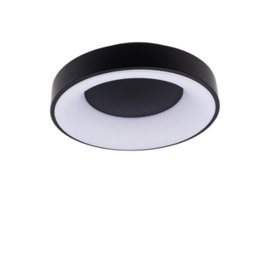 ZULU 32W/48W/60W, CCT, TRIAC Stropní, přisazené svítidlo, těleso kov, povrch černá/bílá, difuzor plast opál, LED 32W/2570lm, 48W/3870lm, 60W/4800lm, přepín. CCT  teplota teplá 3000K-4000K-6000K, stmív TRIAC, Ra80, 230V, IP20, rozměry dle typu.