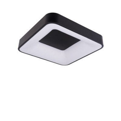 ZULU Stropní, přisazené svítidlo, těleso kov, povrch černá/bílá, difuzor plast opál, LED 32W/2570lm, 48W/3870lm, 60W/4800lm, přepín. CCT nast. teplota teplá 3000K - 6000K, stmív TRIAC, Ra80, 230V, IP20, rozměry dle typu.