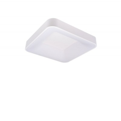 ZULU Stropní, přisazené svítidlo, těleso kov, povrch bílá, difuzor plast opál, LED 60W, 4800lm, přepín. CCT nast. teplota teplá 3000K - 6000K, stmív TRIAC, Ra80, 230V, IP20, rozměry 600x600x90mm.