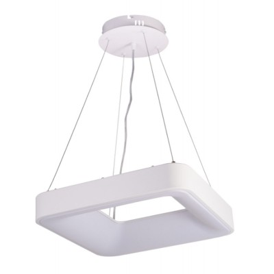 ZULU Závěsné svítidlo, těleso kov, povrch černá, dif plast opál, LED 60W, 4800lm, přepín. CCT nast. teplota teplá 3000K - 6000K, stmív TRIAC, Ra80, 230V, IP20, 600x600mm, vč závěs lanka l=1500mm. lze zkr.
