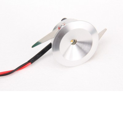 TLZ-C3W Stropní podhledové bodové svítidlo, těleso hliník, povrch broušený, LED 3W. teplá 3000K/240lm, denní 6000K/260lm, 12V, IP20, rozměry d=41,5mm, h=25mm.