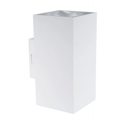PITE Nástěnné venkovní bodové svítidlo, těleso plast bílá, LED 18W, přepín. teplota CCT teplá 3000K, neutrální 4000K, denní 6500K, 1800lm, Ra80, 230V, IP65, rozměry 73x160x58mm, svítí nahoru/dolů.