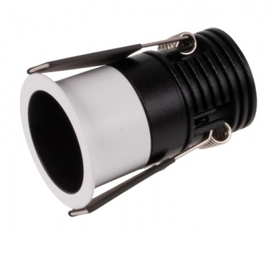 AURO Stropní podhledové bodové komínkové svítidlo, komínkové, těleso hliník, povrch vntřní černá, rámeček bílá, LED 5W/9W, teplá 3000K/neutrální 4000K , 230V, IP20, rozměry dle typu.