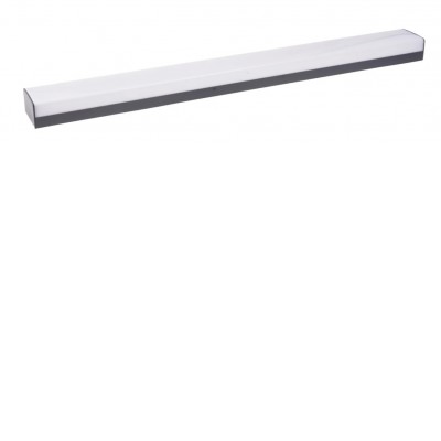 BAGON Přisazené svítidlo na kuchyňskou linku, materiál plast, povrch černá, difuzor plast opál, LED 36W, teplá 3000K, 3800lm, 230V, IP44, rozměry 36x60mm, délka l=1200mm.