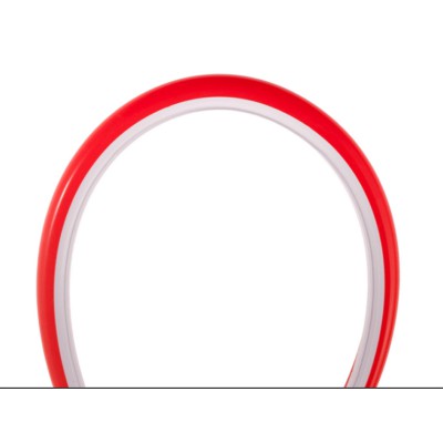 NEON Přisazený silikonový profil, povrch červená, vertikálně ohebný, pro instalaci LED pásků šířky max w=8mm, rozměry 8x10mm, cena za 1m.