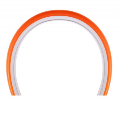 NEON Přisazený silikonový profil, povrch oranžová, vertikálně ohebný, pro instalaci LED pásků šířky max w=8mm, rozměry 8x10mm, cena za 1m.