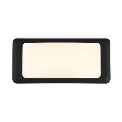 AVILA Venkovní nástěnné svítidlo, těleso plast černá nebo bílá, difuzor plast opál, LED 12W, neutrální 4000K, 1080lm, 230V, IP65, rozměry 230x110x80mm.