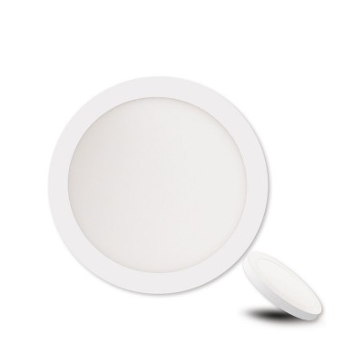 MOON Stropní podhledové svítidlo kruhové, těleso kov, povrch bílá/chrom, dif plast opál, LED 18W/1800lm, 24W/2400lm, neutrální 4000K, 230V, IP20, rozměry dle typu.