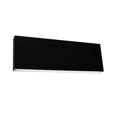 OBLIGO Nástěnné venkovní svítidlo, těleso plast černá, difuzor plast opál, LED 12W, neutrální 4000K, 1020lm, 230V, IP65,, rozměry 300x100x30mm, svítí nahoru/dolů.