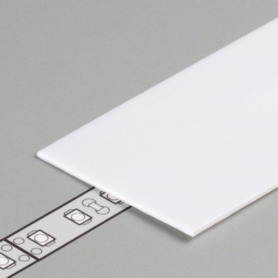 DNH 35,2x0,8mm Nasouvací difuzor k profilu pro LED pásky, materiál polykarbonát PC, povrch opál, propustnost 70%, rozměry 35,2mmx0,8mm, l=2000mm