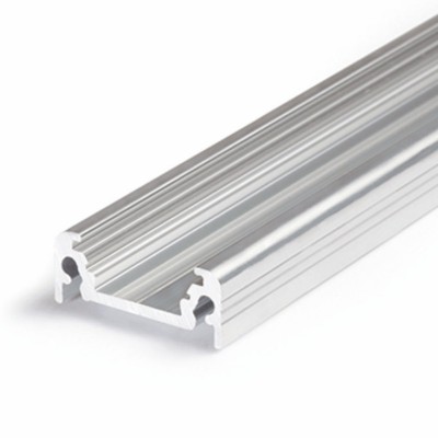 CHENO PROFIL 20x8mm Přisazený, stropní profil pro LED pásky, materiál hliník, povrch surový, max šířka LED pásků w=10mm, rozměry 20x8mm, l=2000mm
