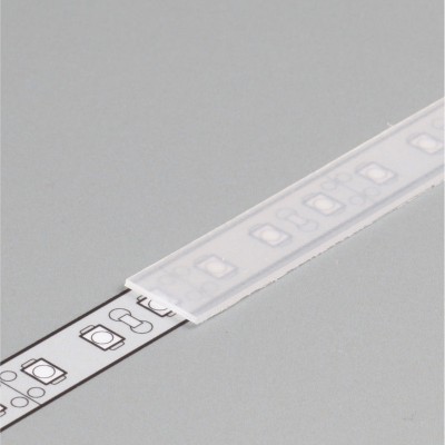 DNA 10x0,8mm Nasouvací difuzor k profilu pro LED pásky, materiál polykarbonát PC/PP, povrch transparentní, propustnost 90%, rozměry 10x0,8mm, l=2000mm