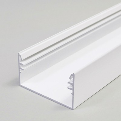 BARTIAS PROFIL 53x28mm Přisazený profil pro LED pásky, materiál hliník, povrch bílý, max šířka LED pásků w=50mm, rozměry 53x28mm, l=4000mm