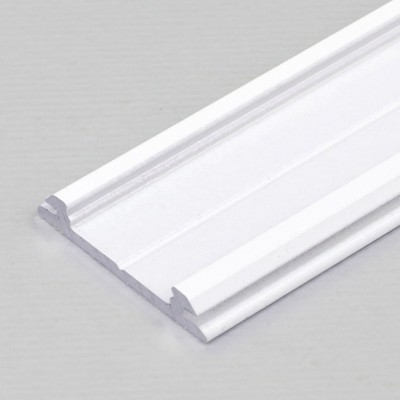 PIA PROFIL 20x3mm Přisazený profil pro LED pásky, materiál hliník, povrch bílý, max šířka LED pásků w=12mm, rozměry 20x3,3mm, l=3000mm
