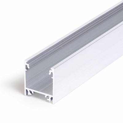 FICARIA PROFIL, 23x25,1mm Přisazený, závěsný profil pro LED pásky, materiál hliník, povrch surový, max šířka LED pásků 20mm, rozměry 23x25,1mm, l=4000mm