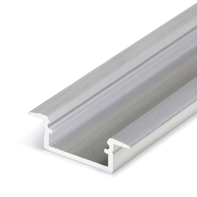 FILAGO PROFIL 21,3x6,6mm Vestavný, zápustný profil pro LED pásky, materiál hliník, povrch surový, max šířka LED pásků w=12mm, rozměry 6,6x21,3mm, l=4000mm
