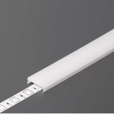 DNC3 15,3x4mm Nasouvací difuzor k profilu pro LED pásky, materiál plast PMMA, povrch opál propustnost 70%, rozměry 15,3x4mm, délka l=2000mm.