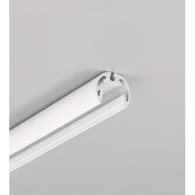 MACIE 17x20mm Kruhový profil pro LED pásky, materiál hliník, povrch bílá, max šířka LED pásku w=12mm, rozměry d=20mm, délka l=2000mm