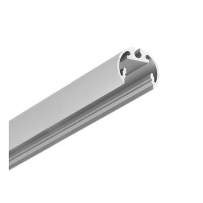 MACIE 17x20mm Kruhový profil pro LED pásky, materiál hliník, povrch elox šedostříbrný, max šířka LED pásku w=12mm, rozměry d=20mm, délka l=4050mm
