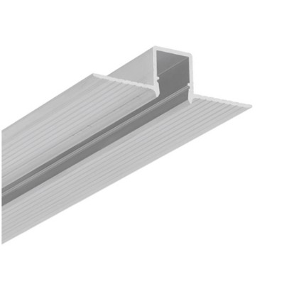 KDOK 50,4x14,7mm Vestavný, podhledový, bezrámečkový profil do sádrokartonu, pro LED pásky, materiál hliník, povrch surový/elox šedostříbrný, max šířka LED pásků 10mm, rozměry 50,4x14,7mm, délka dle typu, spodní montáž do SDK
