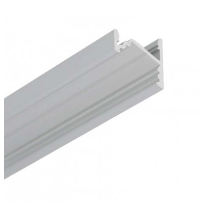 SANAO profil 15,2x16,1 Rohový profil pro LED pásky, sklon 60°, nebo 30°, materiál hliník, povrch elox šedostříbrný, max šířka LED pásků w=10mm, rozměry 15,2x16,1mm, délka l=3000mm.