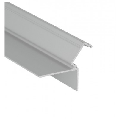 POSET U 35,2x28,6mm Profil pro LED pásky pro nepřímé osvětlení v sádrokartonu, materiál hliník, povrch elox šedostříbrný, max šířka LED pásků 12mm, rozměry 35,2x28,6mm, délka l=4050mm.