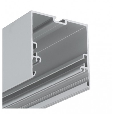 JANOS 53x53mm Přisazený, závěsný profil pro LED pásky, materiál hliník, povrch elox šedostříbrný, rozměry 53x53mm, délka l=2000mm.