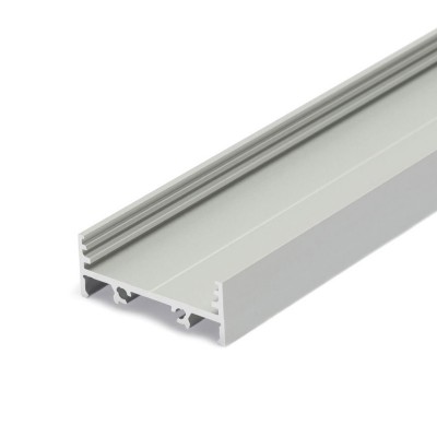 NUPHAR PROFIL33 FLAT 33,4x12,8mm Přisazený profil pro LED pásky, materiál hliník, povrch bílý, max šířka LED pásků w=30mm, rozměry 33,4x12,8mm, l=2000mm