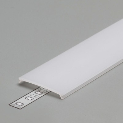 DCC9 30,3x4,3mm Difuzor k profilu pro LED pásky nacvakávací, materiál PMMA, povrch opál, propustnost 70%, rozměry 30x4,3mm, l=4000mm