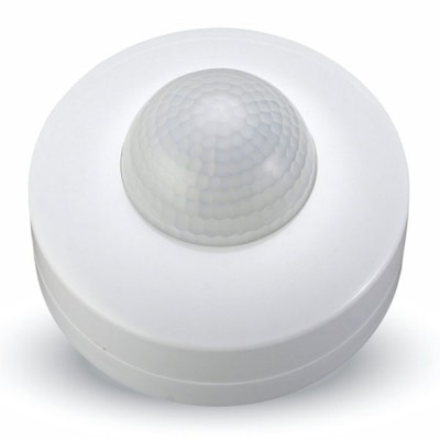 VT-8004 senzor POHYBU PIR VÝPRODEJ Stropní, senzor pohybu PIR, plast bílá, záběr 360°/150°, dosah až 12m, čas sepnutí 10s-15min, 3-2000lux, 230V, zátěž odporová 2000W/ LED 300W, IP20, tř.1, rozměr