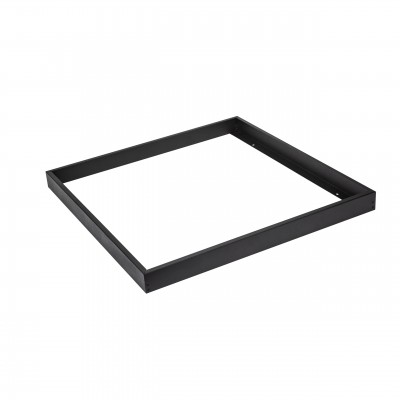 MR118 - Rám pro LED panel 60x60 Montážní rám pro stropní montáž LED panelů, bezšroubový, materiál kov, povrch bílá/černá, rozměry 600x600x45mm.