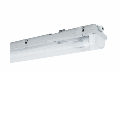 FRAGOR 2x25W, T8/G13, IP65 Stropní / závěsné průmyslové prachotěsné svítidlo, těleso plast šedá, pro LED zářivky 2x20W, T8/G13, 1500mm, 230V, IP65, tř.2, rozměry 100x85mm, l=1600mm, LED zářivky samostatně, jednostranné napájení