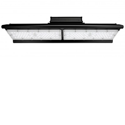 FOSIO 100W/150W/200W, IP66, IK10 Stropní průmyslové prachotěsné svítidlo, těleso hliník, povrch černá, LED 100W/150W/200W, neutrální 4000K, vyzař. úhel 90° nebo 75°+140°, Ra80, stmív. 1-10V, 230V, IP66, IK10, tř.1, rozměry dle typu.