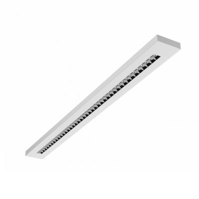 ZEIL LED 20W/30W/40W CCT Stropní/závěsné svítidlo, těleso hliník, bílá, LED přepín 20/30/40W, přepín CCT teplá 2700K/neutr 4000K/denní 6000K, UGR<13, vyzař. úhel 40°, Ra90, 230V, IP20, rozměry 1195x100x25mm.