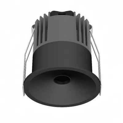 DL04-MH LED 7W Podhledové bodové svítidlo, těleso hliník, povrch černá, LED 7W, 700lm, teplá 3000K, Ra80, stmív TRIAC, IP20, d=62mm, h=70mm