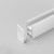 PRF011 Koncovka profilu pro LED pásky bez otvoru, materiál PC, povrch bílá, rozměry 15,5x30mm.