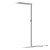 XSPECTER Stojací kancelářská lampa, těleso hliník, bílá, dif plast opál, LED 80W, 12133lm, neutr 4000K, dotyk. stmív, vyzař úhel 115°/nahoru, 80°/dolů, UGR<16, 230V, IP40, 270x1960x835mm, svítí nahoru/dolů