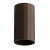 LUCAS TUBE RIBBED Krycí váleček, materiál kov, povrch hnědá kávová, drážkovaný d=55mm, l=100mm